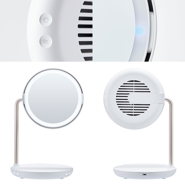 FESTINO 充電式 LED ファンミラー Charging Fan Mirror