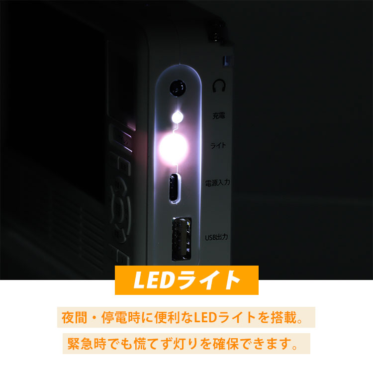 防災おまけ付/多機能防災ラジオ エコラジネオ TLM-ETR017/海外× （NY