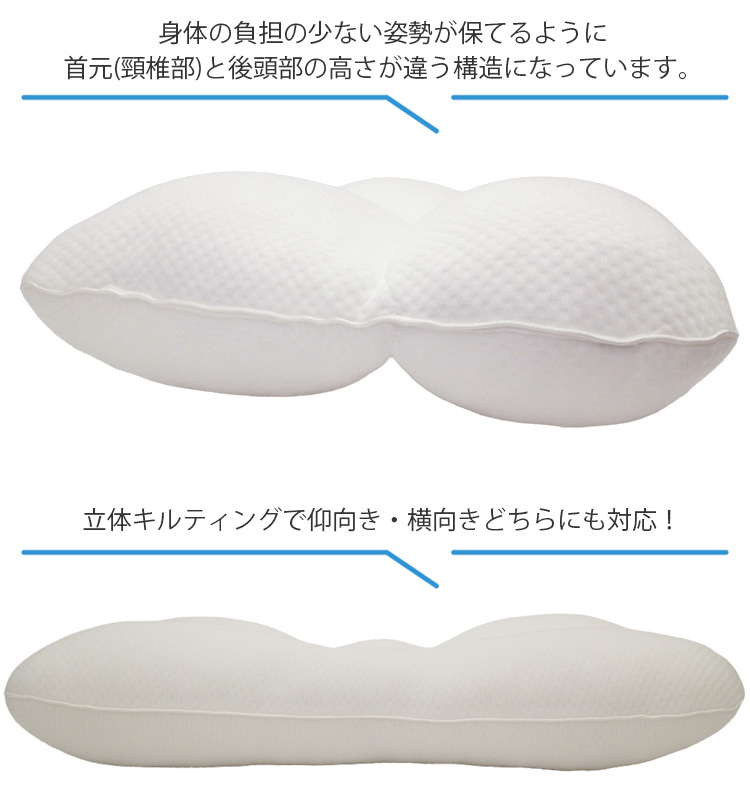 快適な眠りと健康サポートまくら やわらかめ 63×43cm 昭和西川