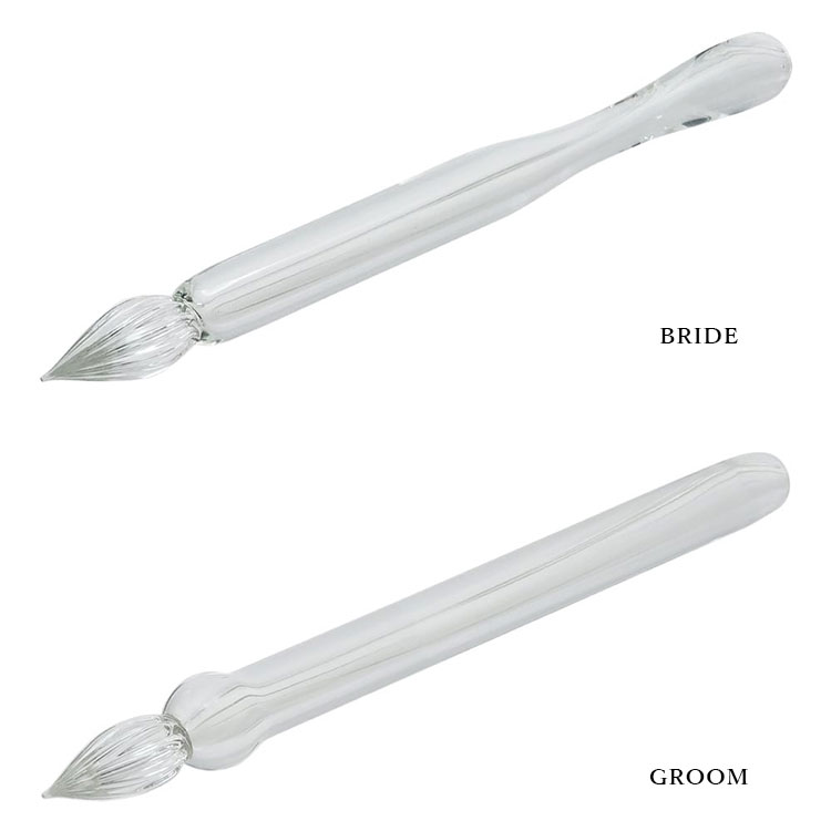 ハリオサイエンス 毎日使いたいガラスペン BRIDE GROOM GP-B GP-G