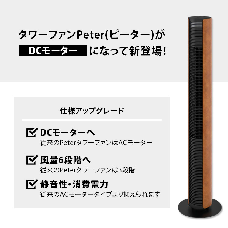 Stadler Form Peter タワーファン 本体 リモコン付き Stadler Form（スタドラーフォーム） Stadler Form Peter Leatherette