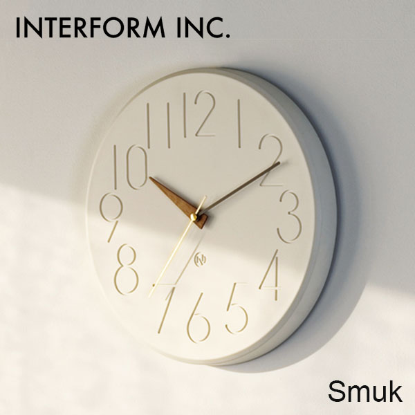 【 インターフォルム 】スムークウォールクロック CL4168 INTERFORM（インターフォルム） 壁掛け時計 Smuk スムーク CL-4168