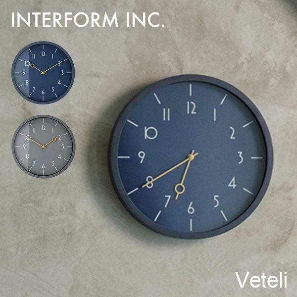 INTERFORM（インターフォルム） 壁掛け時計 Veteli ヴェテリ CL-4344