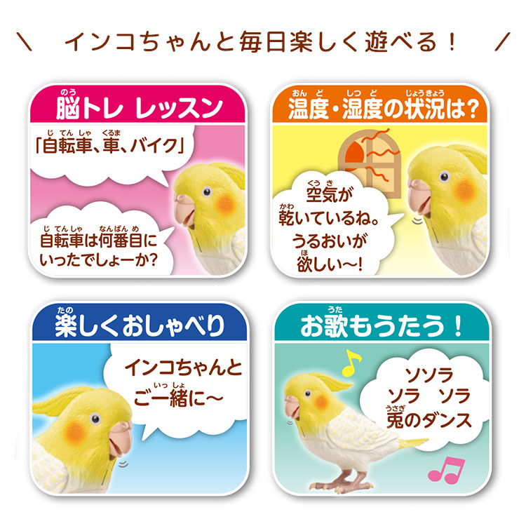 【オカメインコちゃん】さま専用 楽天市場】【電池プレゼントの特典付き】もっとおしゃべり天才
