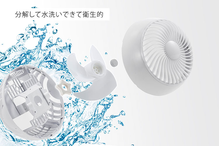 THREEUP 節電センサー付 DCウォッシャブルサーキュレーター360