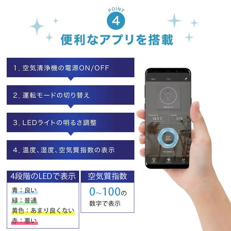 puripot F1N 空気清浄機 光触媒｜フィルター交換なし 小型 薄型 壁掛け