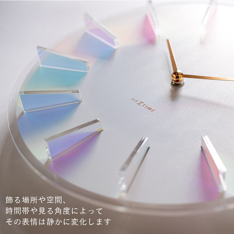 壁掛け時計 NEXTIME Prism ネクスタイム プリズム NXT-J059｜ウォール