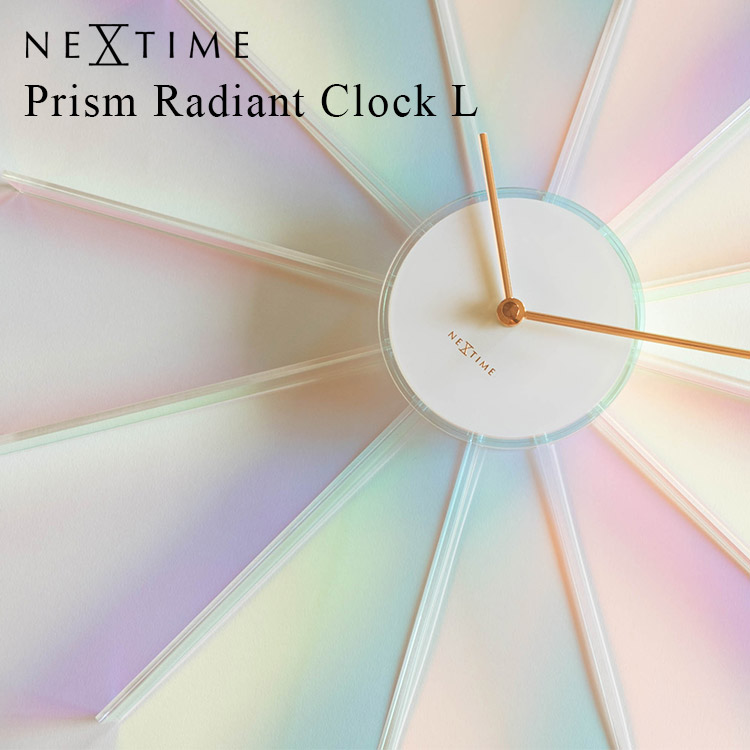 壁掛け時計 NEXTIME Prism Radiant Clock L ネクスタイム プリズム