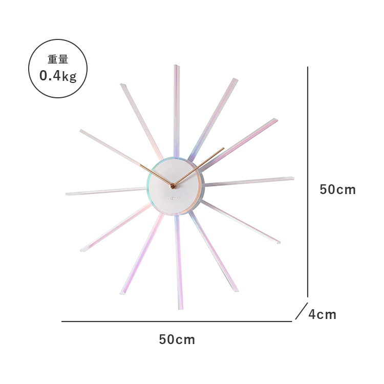 壁掛け時計 NEXTIME Prism Radiant Clock L ネクスタイム プリズム