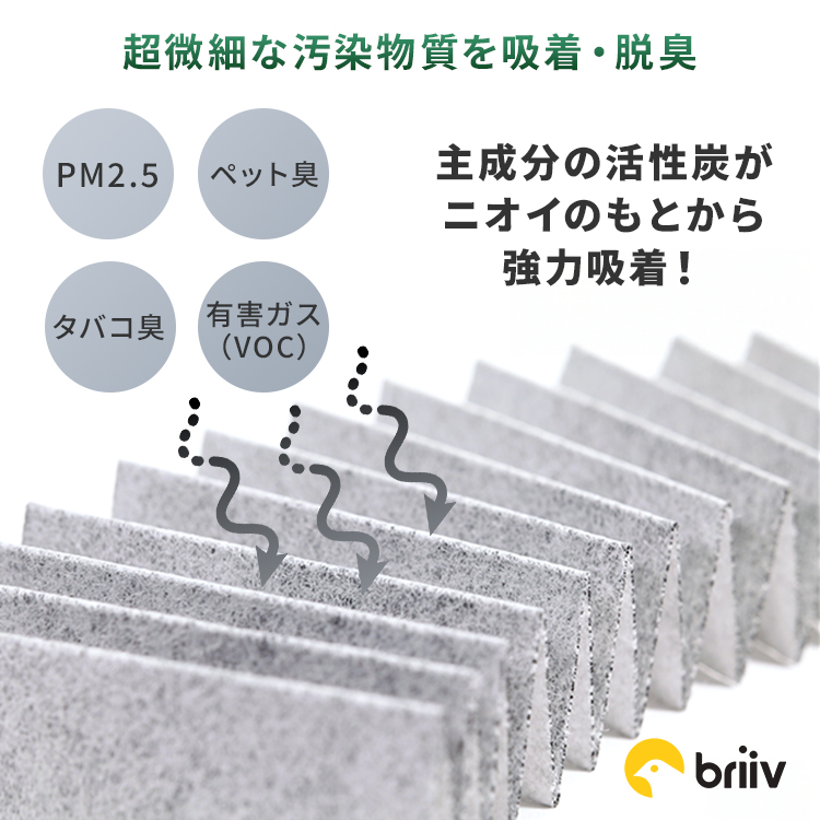 Briiv 2 交換用フィルター ナノマトリックスフィルター 3個セット