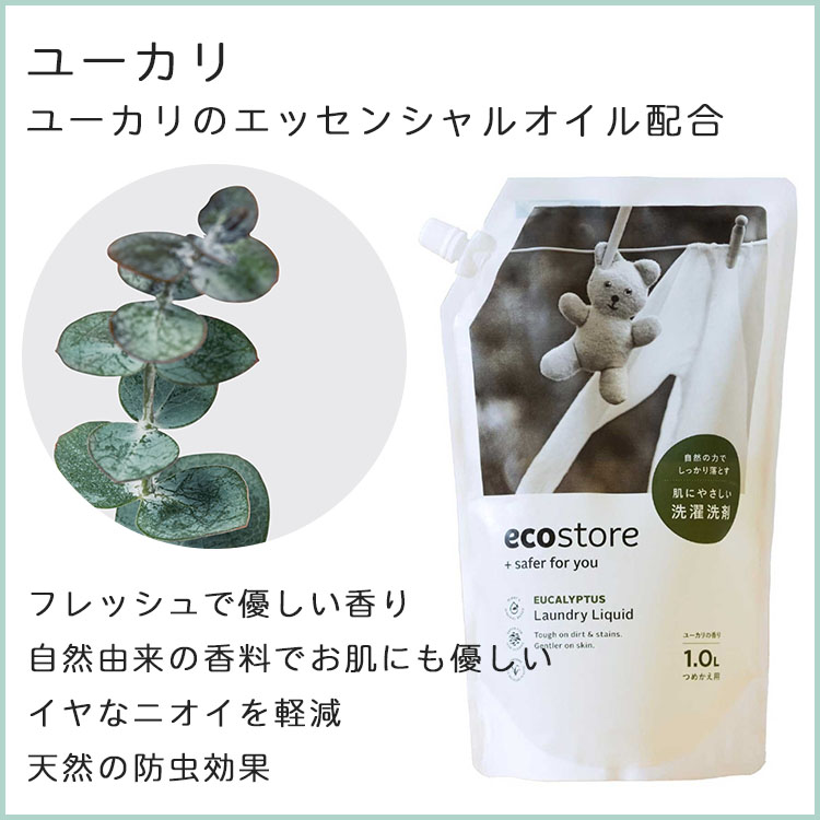 ecostore（エコストア） 選べるリフィルパック 3本セット（洗剤2本＋