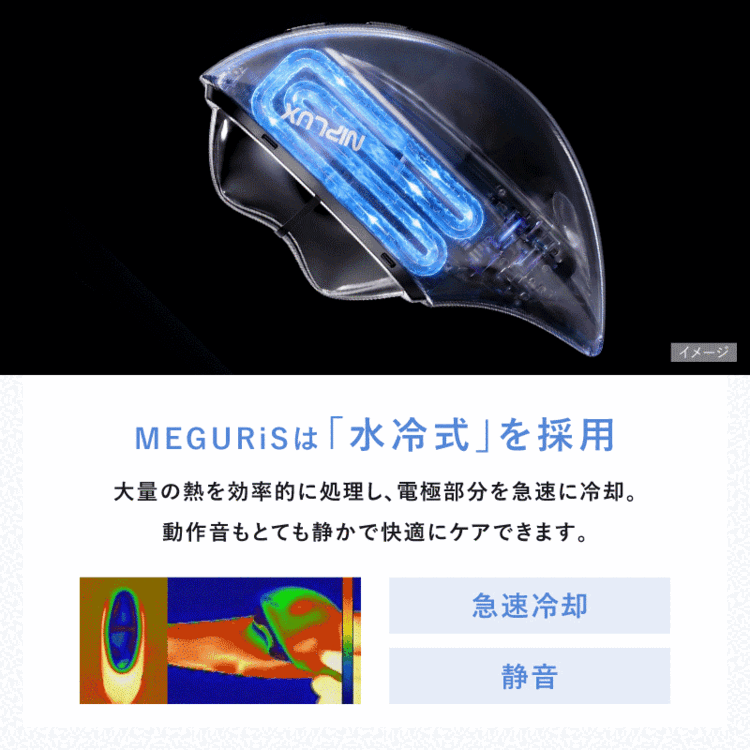 NIPLUX EMSカッサ美顔器 MEGURiS メグリス ニップラックス メグリス｜美顔器 EMS 温熱 冷却 カッサ NIPLUX