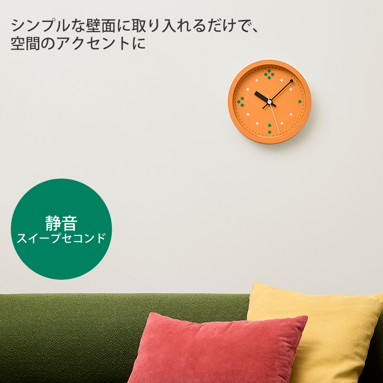 Lemnos（レムノス） 壁掛け時計 掛け時計 Lemnos POINT wall clock