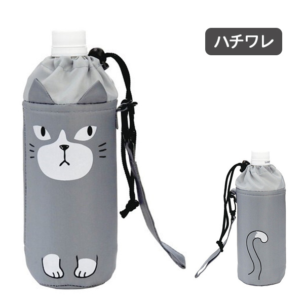 水筒カバー ペットボトルカバー 保冷 ねこ 500ml かわいい ねこ 猫