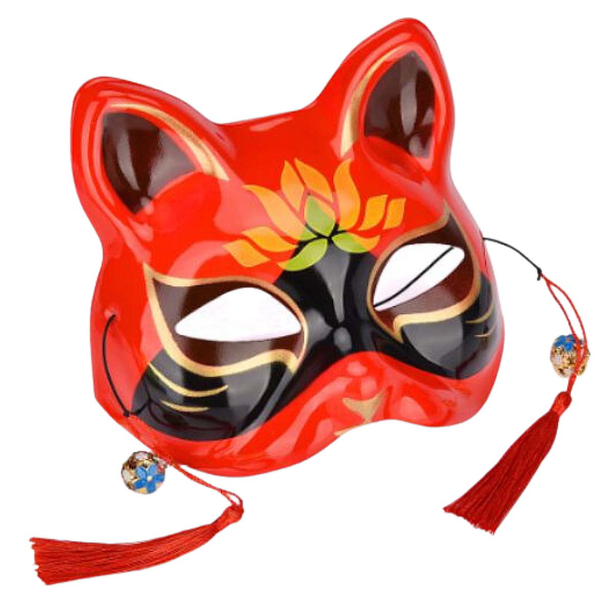 お面 猫の半面 かっこいい かわいい 猫 祭り ハロウィン 車 飾り イベント パーティ ねこ ネコ｜flat-shop｜08