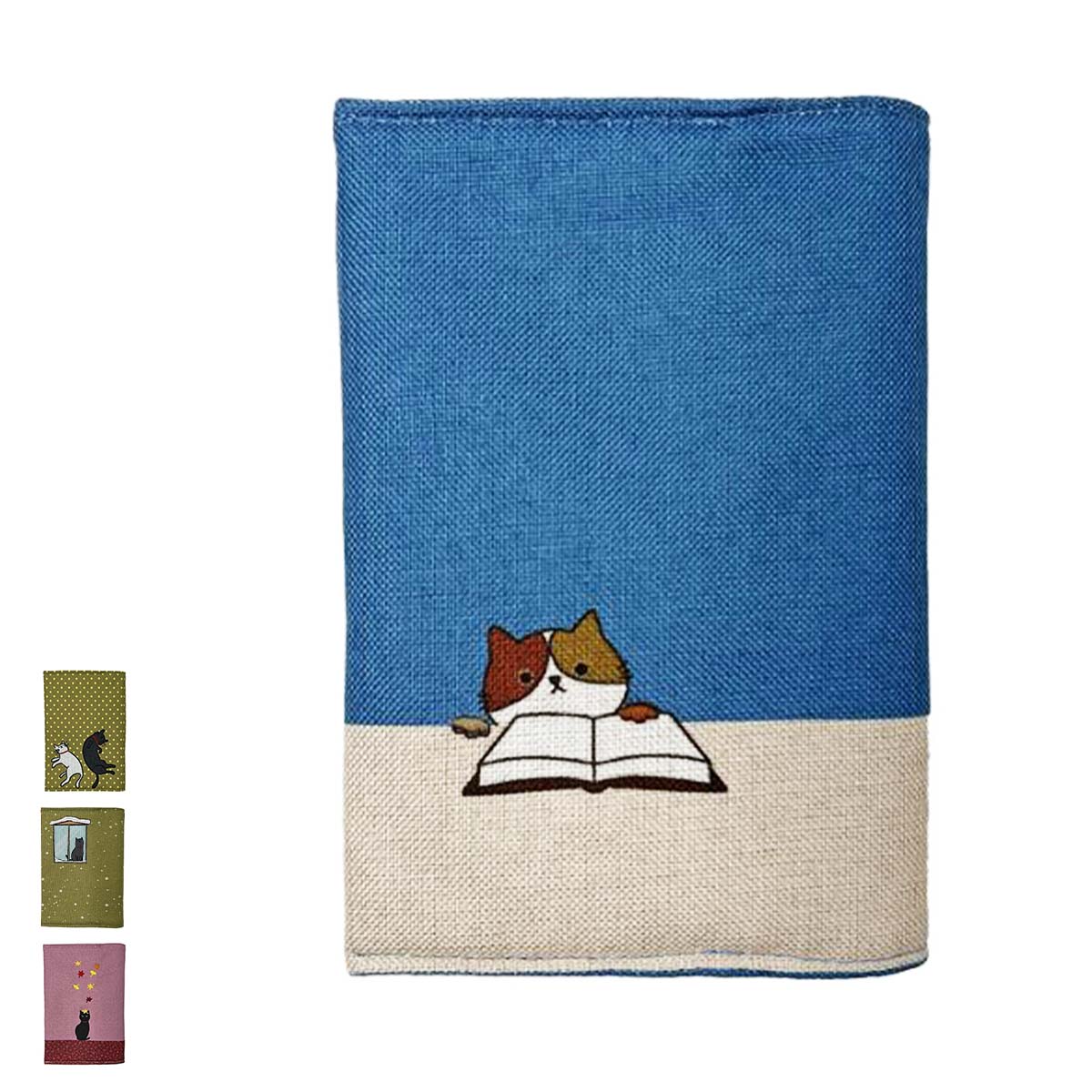 ブックカバー ほのぼの和柄 文庫本サイズ A6 : くろねこらいふYahoo!店