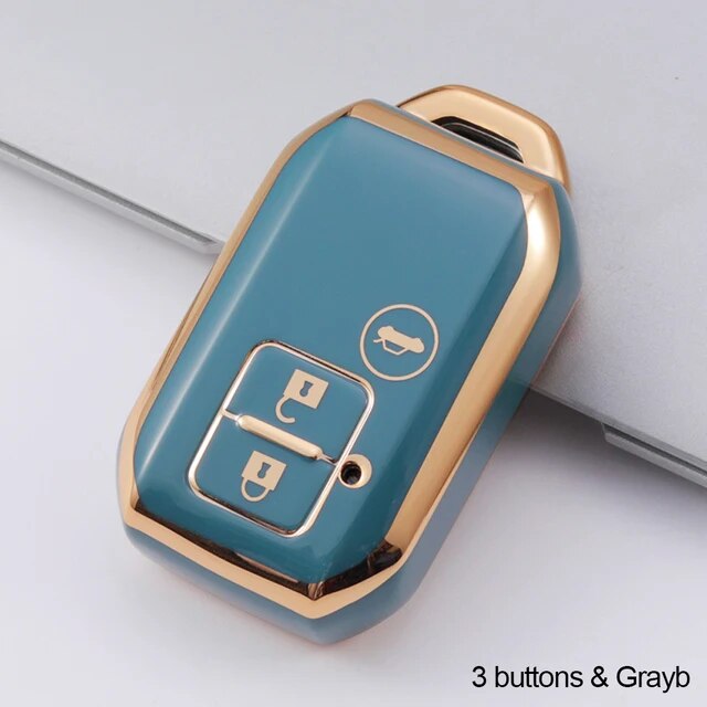 New Electroplated TPU Car Key Case for Suzuki Spacia MK53S Jimny Sierra Swi｜flat-store｜11