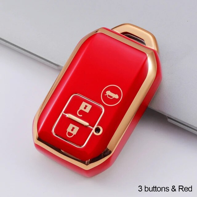 New Electroplated TPU Car Key Case for Suzuki Spacia MK53S Jimny Sierra Swi｜flat-store｜06