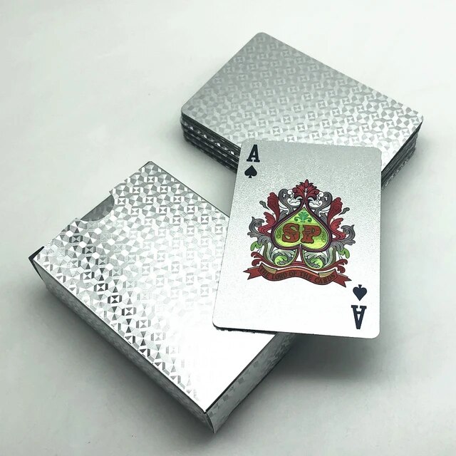プラスチックポーカー付き防水ポーカーカード,24kゴールド,新しいカードゲーム,ポーカー｜flat-store｜02