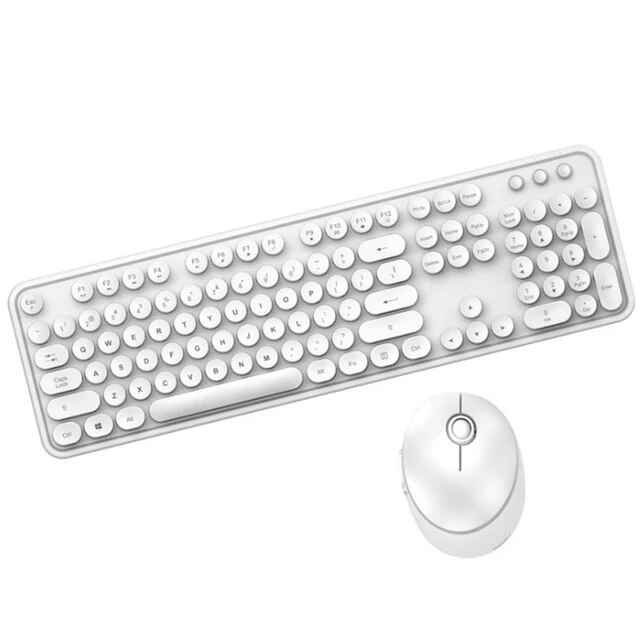 ワイヤレスキーボードとマウスのセット,104キーのセット,Bluetooth 2.4g,混合色,ラップトップ用のキュートで静かなミニキーボード,女の子｜flat-store｜04