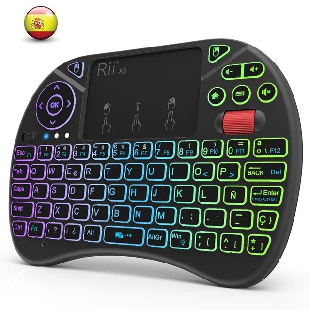 Rii-X8 2.4GHzワイヤレスミニキーボード,タッチパッド付きバックライト,PC/Android TVボックス/iPad用｜flat-store｜06