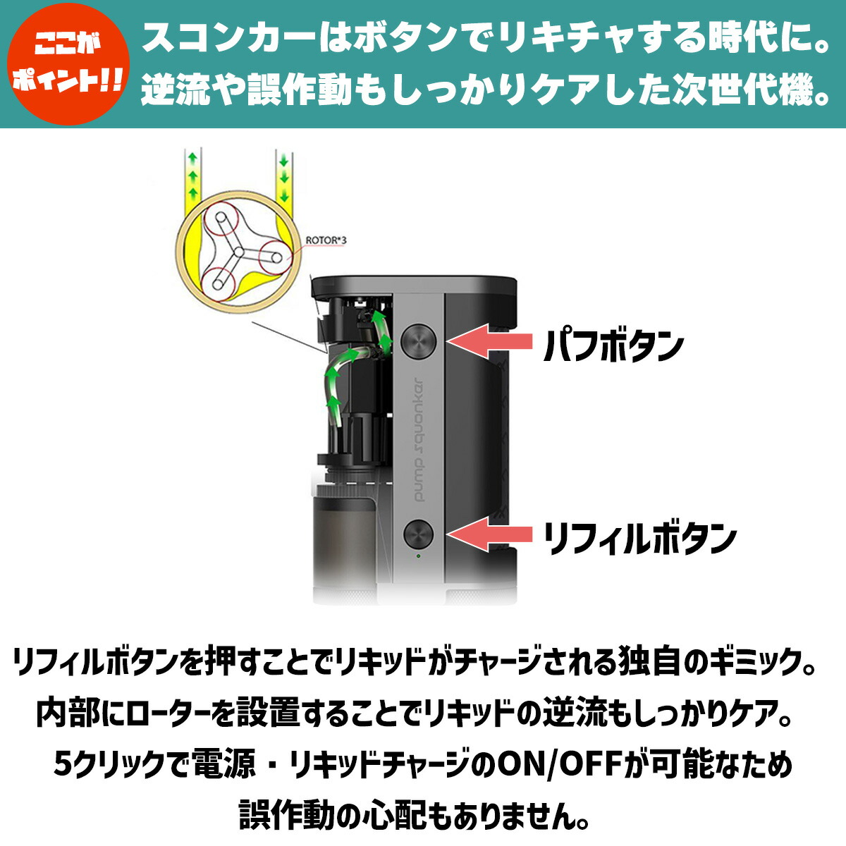 Pump Squonker MOD by DOVPO × Across パンプ スコンカーMOD ドブポ