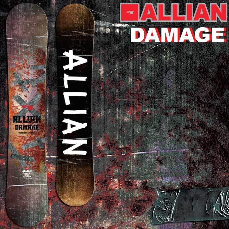 お待たせ!お待たせ!21-22 ALLIAN アライアン スノーボード DAMAGE