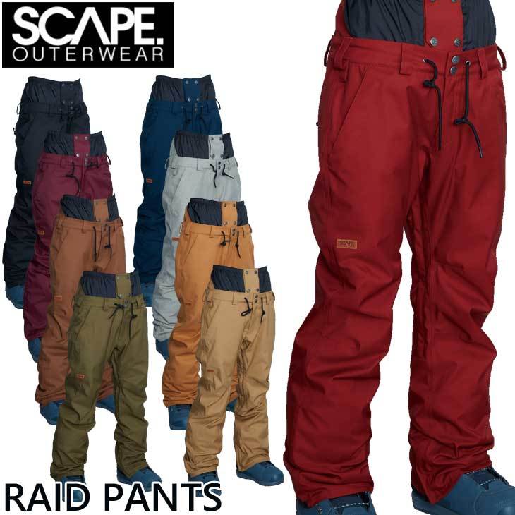 21-22 SCAPE エスケープ メンズ ウエアー RAID PANTS ライド パンツ ship1【返品種別OUTLET】