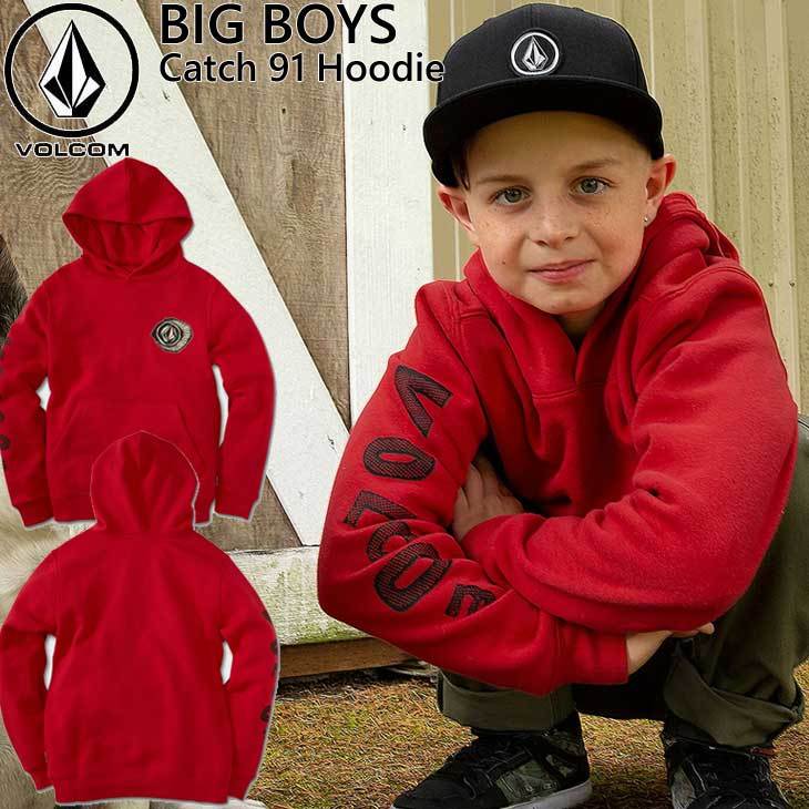 VOLCOM（ボルコム） キッズ パーカー 7-15歳 BIG BOYS CATCH 91 HOODIE