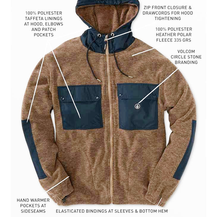 ボルコム（VOLCOM）メンズジャケット　Mサイズ VOLCOM ボルコム ジャケット メンズ Yzzolater Lined Zip ジップ