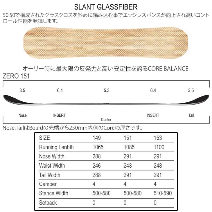 HOLIDAY 22-23 ホリデイ スノーボード 【 ZERO 】ゼロ ship1