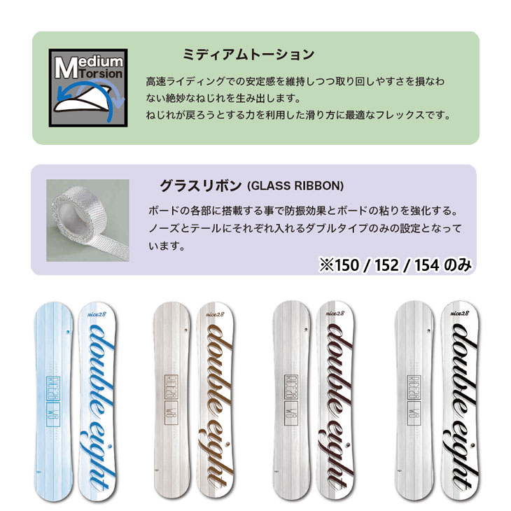 rice28 ダブルエイト スノーボード 22-23 RICE28(ﾗｲｽﾄｩｴﾝﾃｨｰｴｲﾄ) / W EIGHT [140cm 142cm 144cm