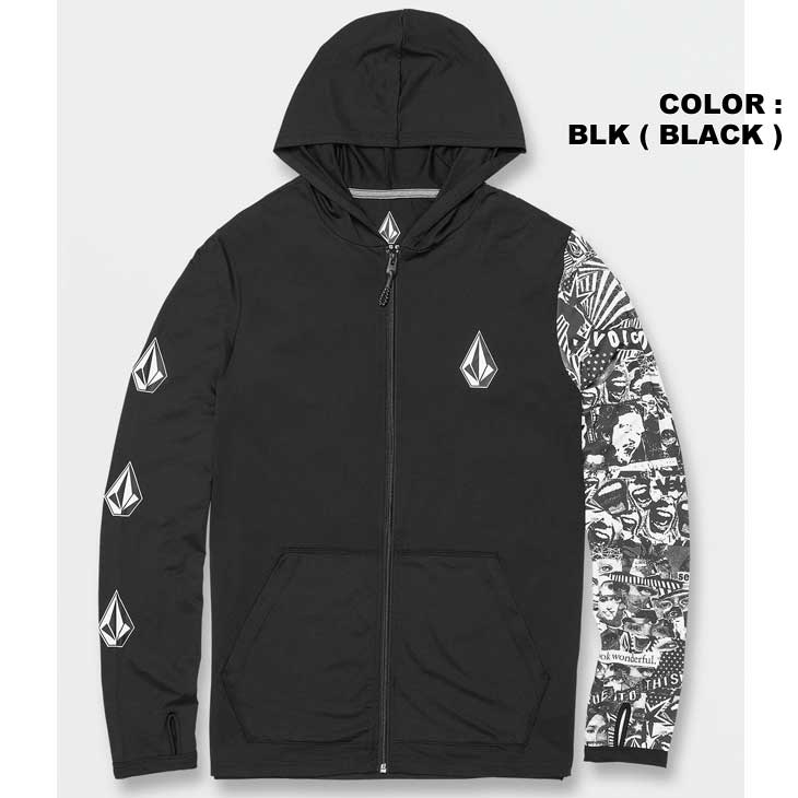 ボルコム VOLCOM ラッシュガード メンズ ICONIC STONE HOOD COLLAGE LS