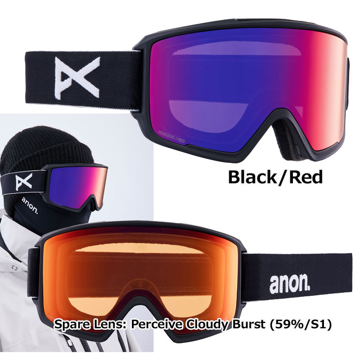 バートン　BURTON　ANON M3ゴーグル　ケース　ボーナスレンズ　セット BURTON 23-24 anon アノン ゴーグル M3 Goggles Low Bridge Fit