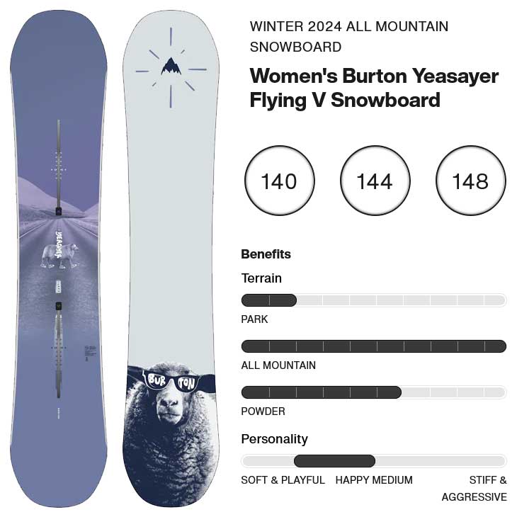 BURTON 23-24 バートン スノーボード Women's Yeasayer Flying V