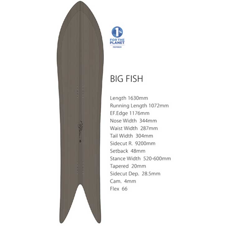スノーボード gentm stick big fish 23-24 BIG FISH 163 - GENTEMSTICK Official Web | THE SNOWSURF