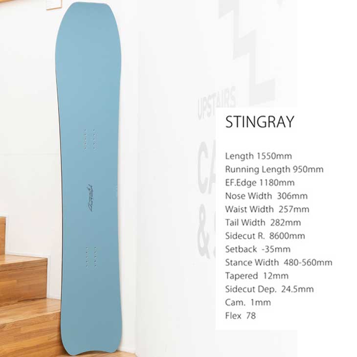 23-24 GENTEMSTICK ゲンテンスティック スノーボード STINGRAY 155