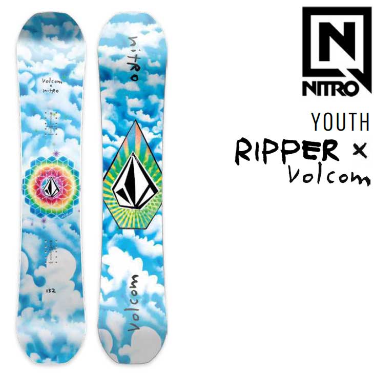 23-24 NITRO ナイトロ スノーボード キッズ YOUTH RIPPER x VOLCOM