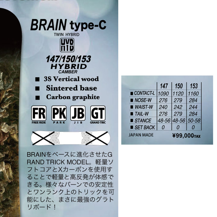 23-24 PLUTONIUM プルトニウム スノボー 板 SNOWBOARD グラトリ【BRAIN