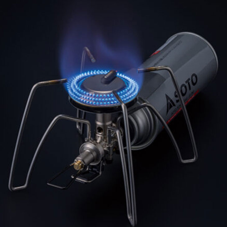 ASOTO ST-340 シングルバーナーコンロ 9月末までのお値下げです SOTO ソト コンパクト シングル バーナー ガスコンロ レギュレーター