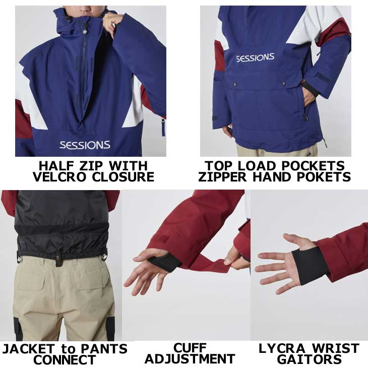 CAPiTA 23-24 SESSIONS セッションズ ウェアー CHAOS PULLOVER JACKET