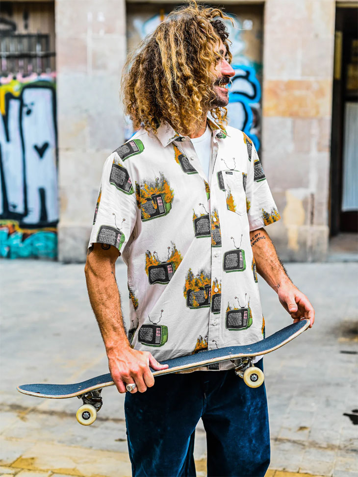 90s volcom ボルコム skate surf ウエスタンシャツ メンズ