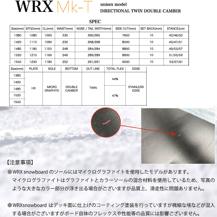 RICE28 23-24 WRX SB ダブルアール エックス スノーボード Mk-T マーク
