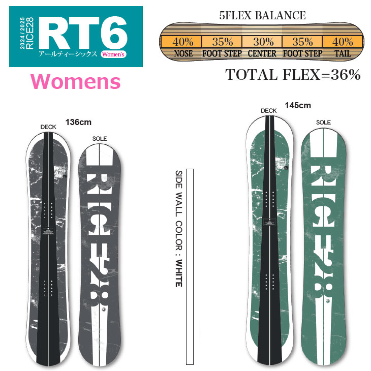 OGASAKA（オガサカ） 24-25 RICE28 ライス スノーボード RT6 アール