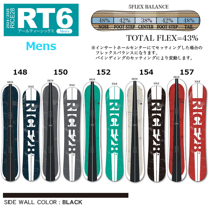 OGASAKA（オガサカ） 24-25 RICE28 ライス スノーボード RT6 アール