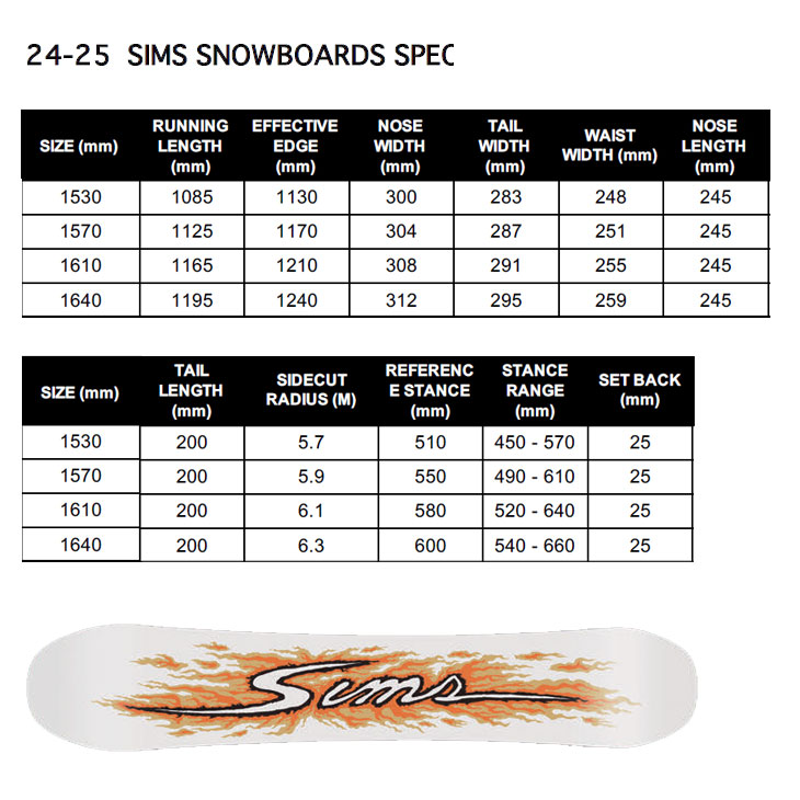 SIMS 24-25 SIMS シムス スノーボード 板 Fakie フェイキー ship1