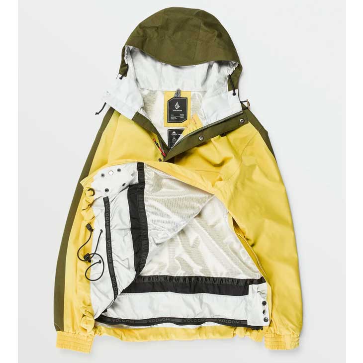 volcom イエロー アノラックジャケット ボルコム VOLCOM ボルコム スノーボード ウェア ジャケット ユニセックス