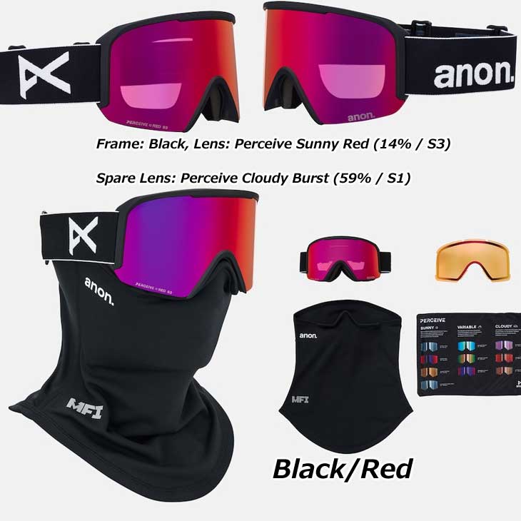 BURTON　anon. m3 ゴーグル セット　MFIフェイスマスク付き BURTON（バートン） 25-26 ANON アノン スキー&スノーボードゴーグル
