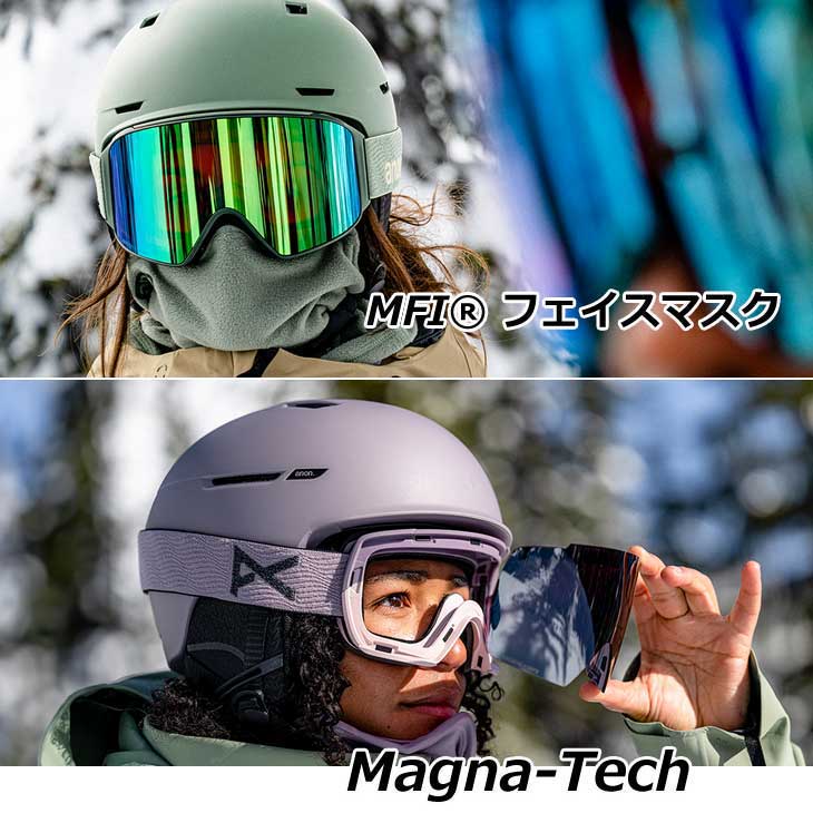 ANON アノン ゴーグル M4 スペアレンズ、フェイスマスク付き BURTON（バートン） 23-24 anon アノン ゴーグル M4 Goggles Low