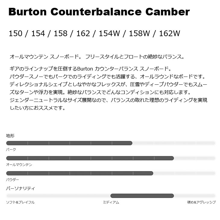 BURTON（バートン） 25-26 BURTON スノーボード Burton Counterbalance